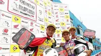 Md Haziq dari tim UMA Racing Yamaha asal Malaysia juara kelas Underbone 150cc Asia Road Racing Championship 2018 di Sirkuit Sentul, Bogor, Jawa Barat, Minggu (14/10/2018). (instagram.com/asiaroadracing)