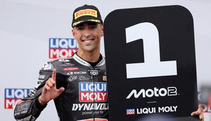 Pembalap Moto2 Senna Agius. (Martin KEEP / AFP)