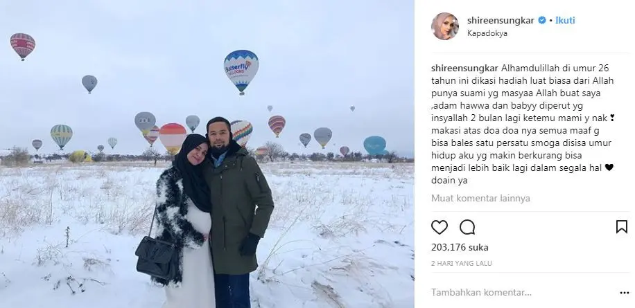 Shireen Sungkar dan Teuku Wisnu (Instagram/@shireensungkar)