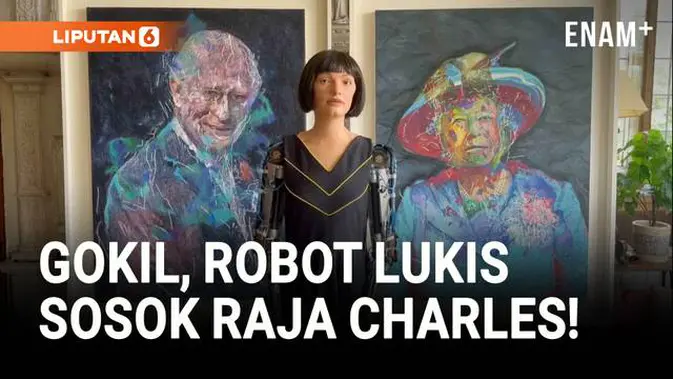 Robot Humanoid Ciptakan Potret Raja Charles, Sungguh Memukau!