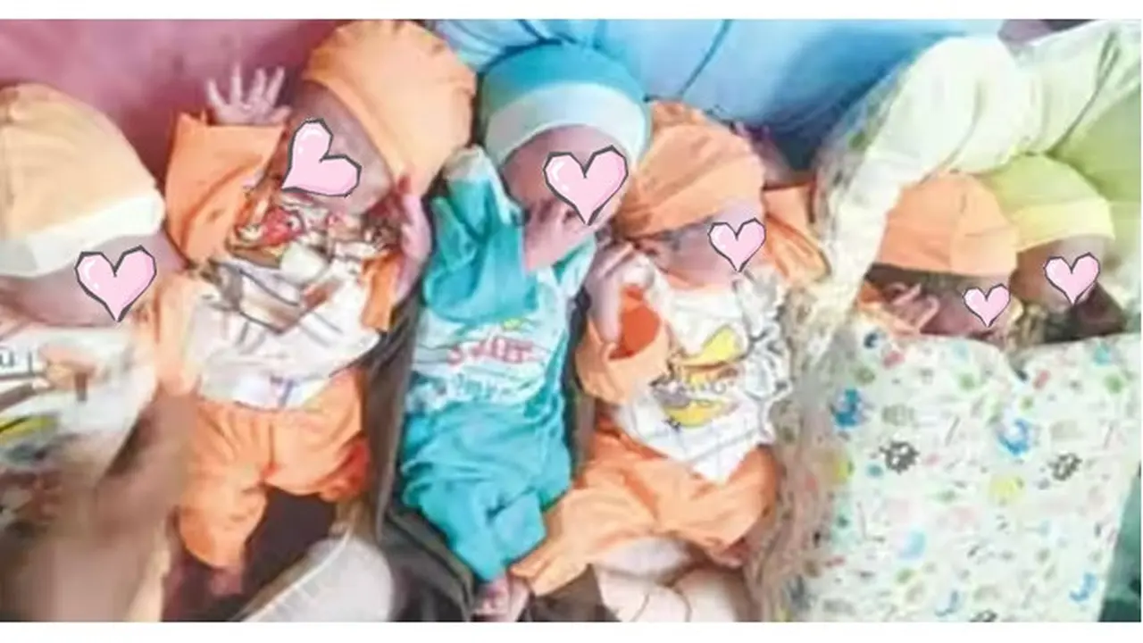 Wanita 27 Tahun Lahirkan Bayi Kembar Enam dalam Waktu Satu Jam, Ini Kisahnya