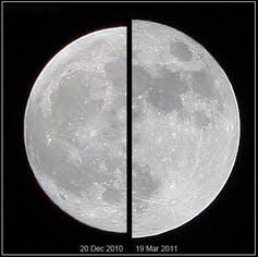 Penampakan bulan ‘rata-rata’ vs supermoon.