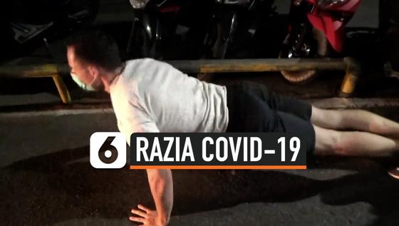 VIDEO: Razia Masker, WNA di Bali Senang Dapat Hukuman Push Up