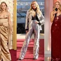 Komedian dan aktris Nikki Glaser dipercaya menjadi host untuk Golden Globes 2025. Sebagai host, Nikki Glaser tampil totalitas dengan 10 gaun sekaligus. Seperti apa potretnya? [@prabalgurung @off___white @rebecavallance]
