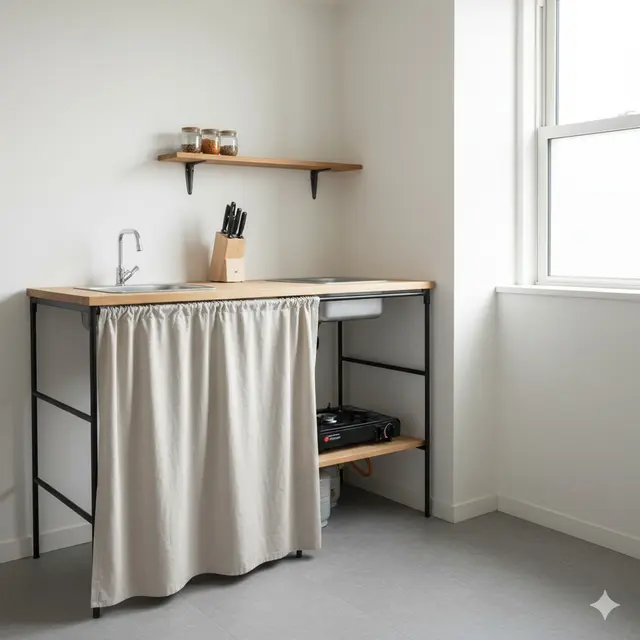 Dapur Kecil Portable untuk Rumah Kontrakan