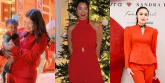 Inspirasi Outfit Natal Serba Merah. [Instagram]