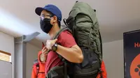 Tas gunung seri Eco Savior dari Eiger. (Liputan6.com/Asnida Riani)