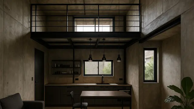 Model Rumah Kecil Sederhana dengan Void Dapur (Foto: ChatGPT)