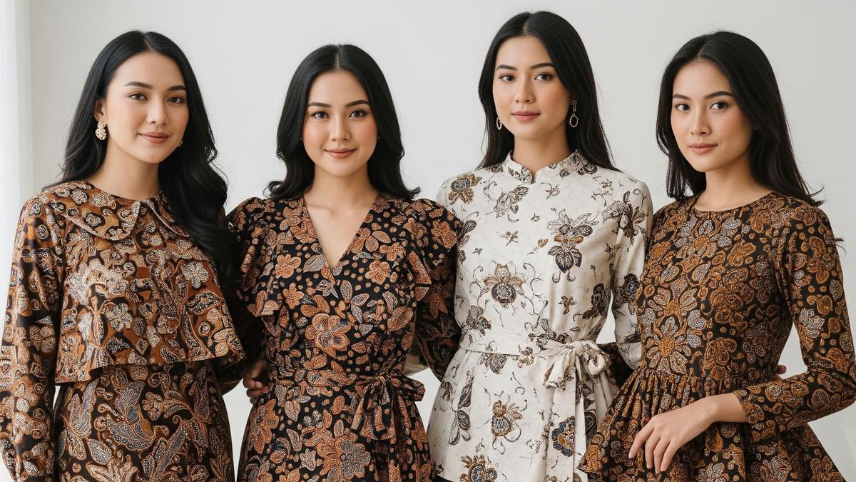 7 Model Batik Wanita Ruffle 2025, Playful, Menawan &amp; Bikin Penampilan Makin Cantik