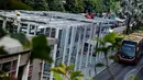 Pemda DKI mengharapkan dengan perluasan halte busway Sarinah bisa menampung penumpang busway di sekitar kawasan tersebut, Jakarta, Sabtu (6/9/2014) (Liputan6.com/Faizal Fanani)