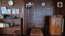 Suasana mimbar di musala At-Taubah di kampung Landeh, Lebak, Banten, Selasa (27/04/2021). Musala ini didirikan sejak 3 tahun lalu bebarengan dengan di dirikannnya Kampung Mualaf suku Baduy. (Liputan6.com/Herman Zakharia)