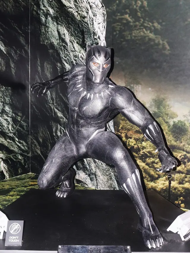 Zona Black Panther di Marvel Studios: A Universe of Heroes Exhibition Indonesia. (Foto: Istimewa)