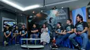 Konferensi pers HBO Dubbing 'Jurassic World' di kawasan Kebon Jeruk, Jakarta Barat, Kamis (12/5/2016). Indy Barends banyak berdialog bersama Ben Joshua yang mengisi suara Owen. (Nurwahyunan/Bintang.com)