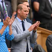 Kate Middleton dan Pangeran William menghadiri turnamen Wimbledon. (dok. SEBASTIEN BOZON / AFP)