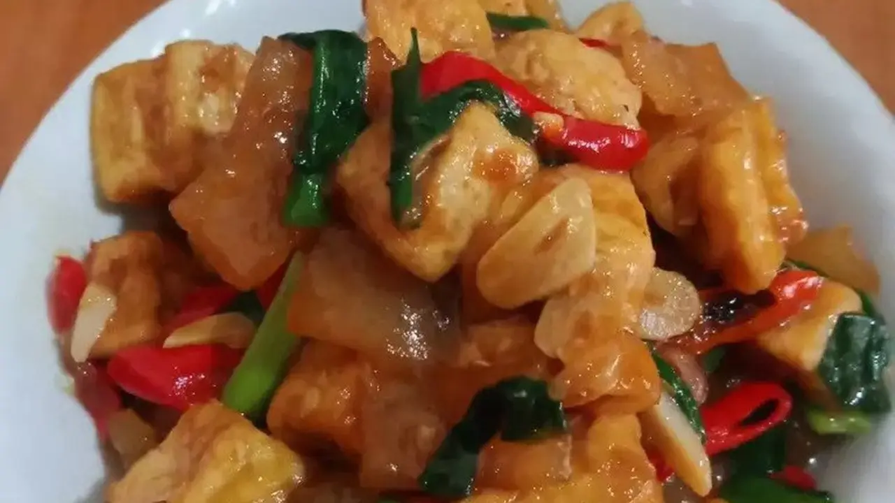 Resep krecek oseng kecap. (dok. Cookpad @farafurufarah)