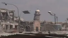 Mesjid dengan menara miring dan dikenal dengan nama Mesjid Agung, adalah lokasi di mana Abu Bakar Al Baghdadi memproklamirkan Kekalifahan Islam pada 2014 lalu.