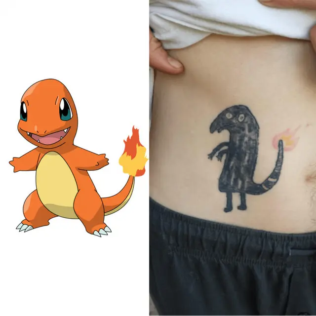 6 Tato Absurd Bentuk Dinosaurus Ini Nyeleneh Banget, Kocak