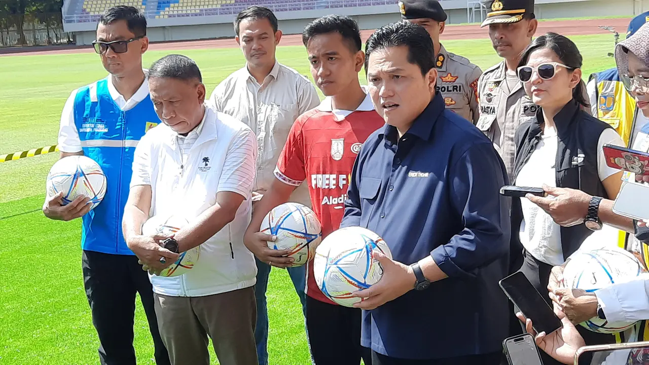 Ketum PSSI Cek Stadion Manahan Solo