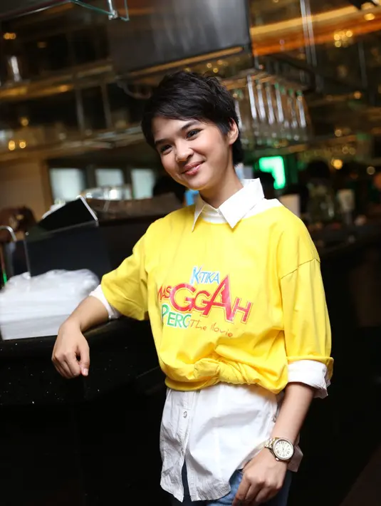 Rasa kaget itu dirasakan Noy karena saat casting dirinya tak menyangka akan memainkan tokoh Gita yang tomboy. Padahal, dirinya seorang gadis berkepribadian feminim. (Andy Masela/Bintang.com)