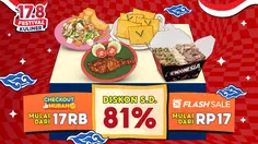 17.8 Festival Kuliner ShopeeFood, Pelanggan Dimanjakan Beragam Promo Merchant Lokal
