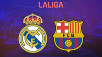 La Liga - Ilustrasi Logo Real Madrid dan Barcelona (Bola.com/Adreanus Titus)