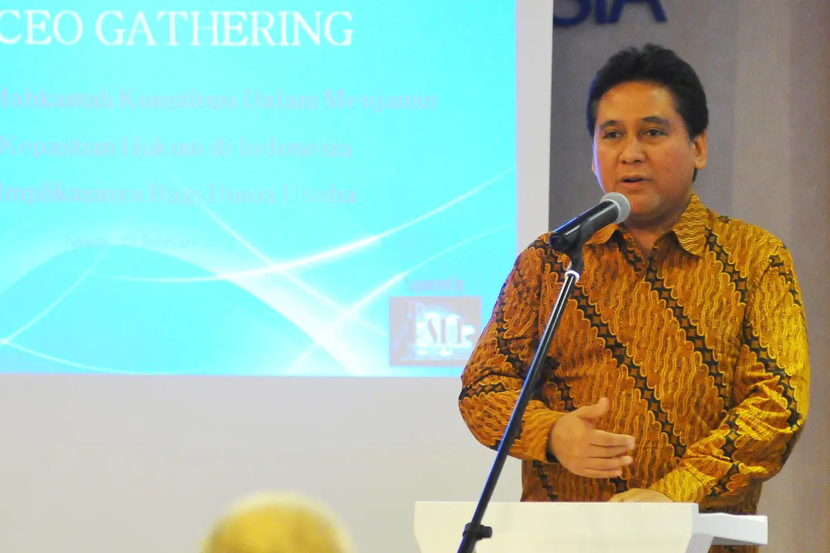 Ketua MK Jadi Pembicara dalam CEO Gathering APINDO-Jakarta-Angga Yuniar-20170227