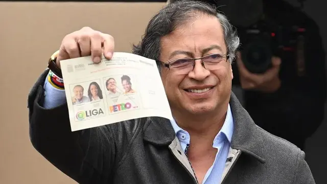 Gustavo Petro unggul dalam pemilihan presiden Kolombia 2022. (AFP Photo)