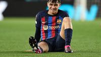 Pedri memberi kabar buruk buat Barcelona usai pertandingan melawan MU di Liga Europa (AFP)