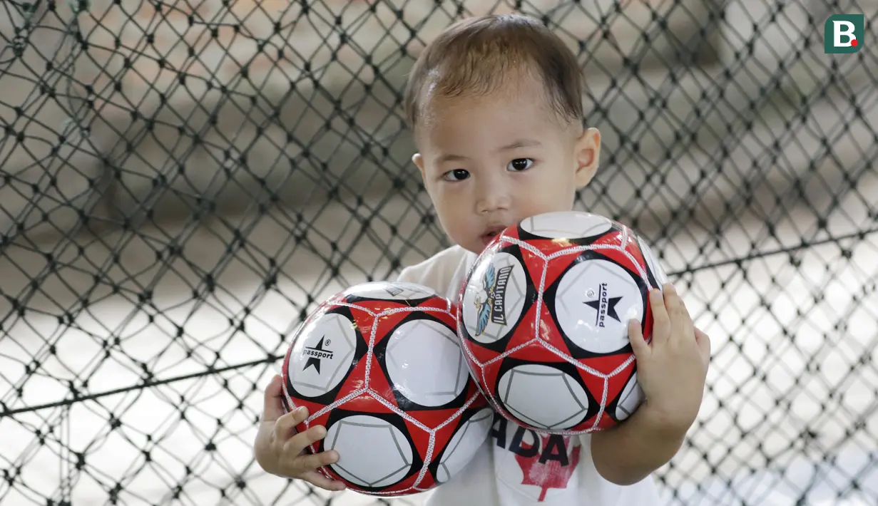 FOTO Kecerian Pesepak Bola Cilik Saat Launching Il Capitano Soccer