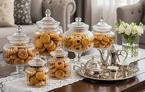 Tips Menata Kue Lebaran di Meja Tamu. (Foto: AI)