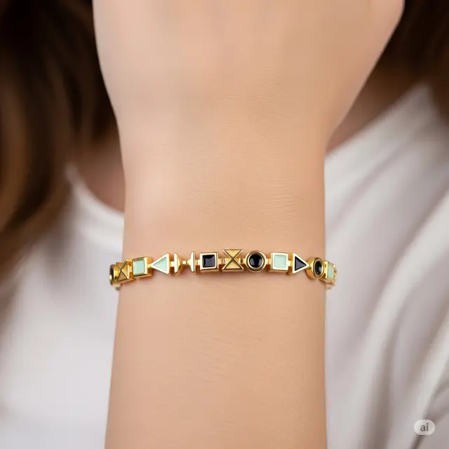 Gelang Geometris Modern