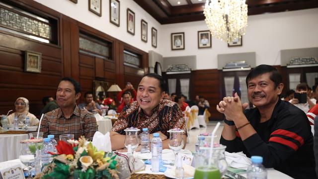 Timnas Indonesia U-20 mendapatkan jamuan makan malam dari Wali Kota Surabaya, Eri Cahyadi.