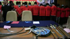 28 pemuda ditangkap usai terlibat tawuran di kawasan Kemayoran.