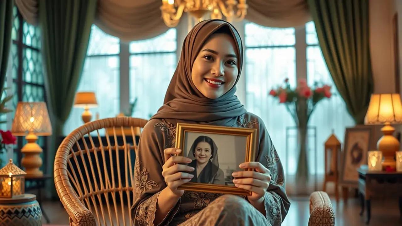 caption lebaran tanpa ibu