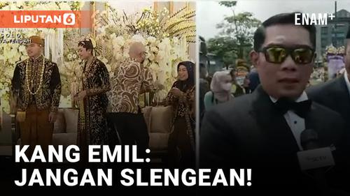 VIDEO: Wejangan Ridwan Kamil Untuk Kaesang Pangarep