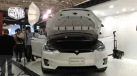 Mobil Otonomos Listrik Tesla Model X di Computex 2017. Liputan6.com/Mochamad Wahyu Hidayat