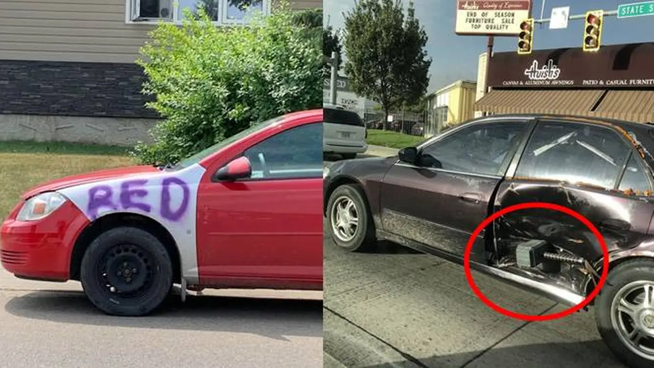 7 Cara Nyeleneh Orang Perbaiki Bodi Mobil Ini Kreatif Banget