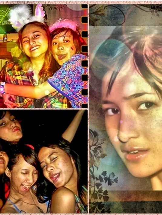 Bintang sinetron Anak Cucu Adam (2005) yang berperan sebagai Alexa saat masih remaja bersama dengan teman-temannya. (Instagram/marshanda99)