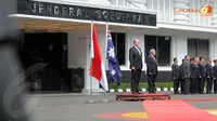 [GALERI FOTO] Bahas Isu Sadap, Menhan RI-Australia Akrab Bertemu
