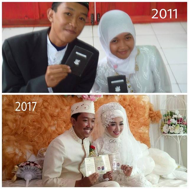 2011 praktek menikah di sekolah, kini resmi menikah di KUA | Photo: Copyright Instagram/chusechusnul