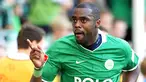 Striker Wolfsburg Grafite merayakan golnya dalam pertandingan Bundesliga antara VfL Wolfsburg vs Werder Bremen di kota Wolfsburg pada 23 Mei 2009, hari terakhir musim kompetisi. AFP PHOTO/RONNY HARTMANN