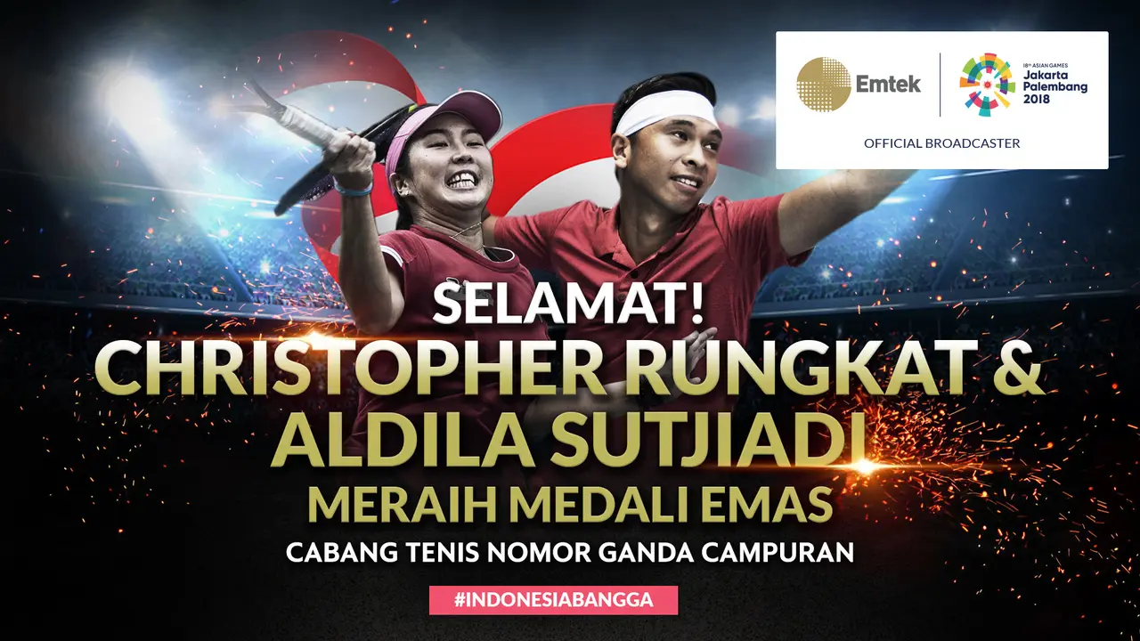 Aldilla Sutjiadi dan Christoper Benjamin Rungkat