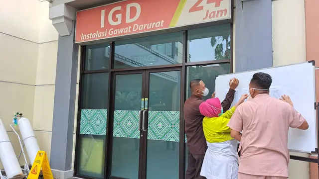 IGD Rumah Sakit Lokasi Penanganan Warga Korban Kebocoran Gas Pabrik Es di Tangerang