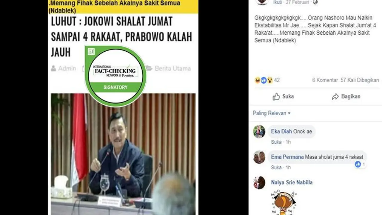 [Cek Fakta] Luhut Binsar Pandjaitan