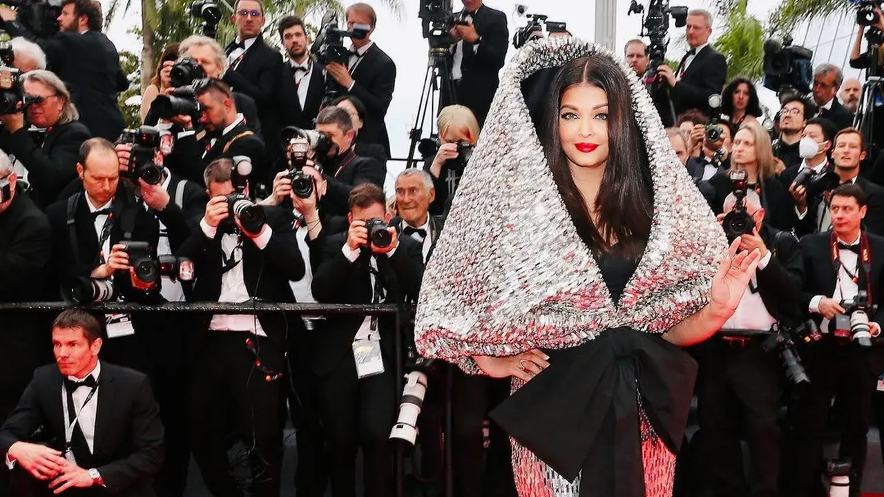 Aishwarya Rai di Festival Film Cannes 2023. (Foto: Instagram/sophiecouture)