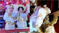 Momen akad nikah Putri Isnari dan Abdul Azis pakai adat Bugis. (sumber: Instagram/adelahaddad17 / YouTube/Putri Isnari)