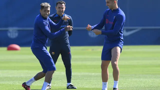 Latihan Barcelona Jelang Vs Real Madrid di Copa Del Rey