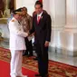 Presiden Jokowi dan Gubernur Aceh Irwan Yusuf. (Liputan6.com/Ahmad Romadoni)