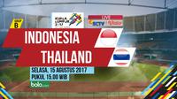 SEA Games 2017 Indonesia Vs Thailand (Bola.com/Adreanus Titus)
