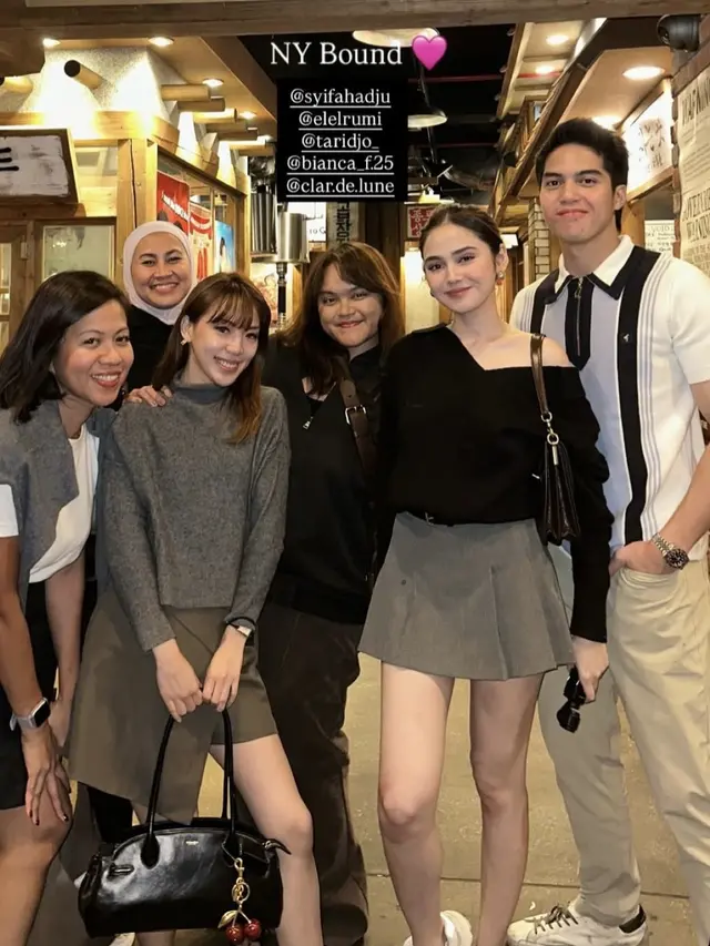 Syifa Hadju dan El Rumi sebelum menghadiri NYFW. [@melitaherman]
